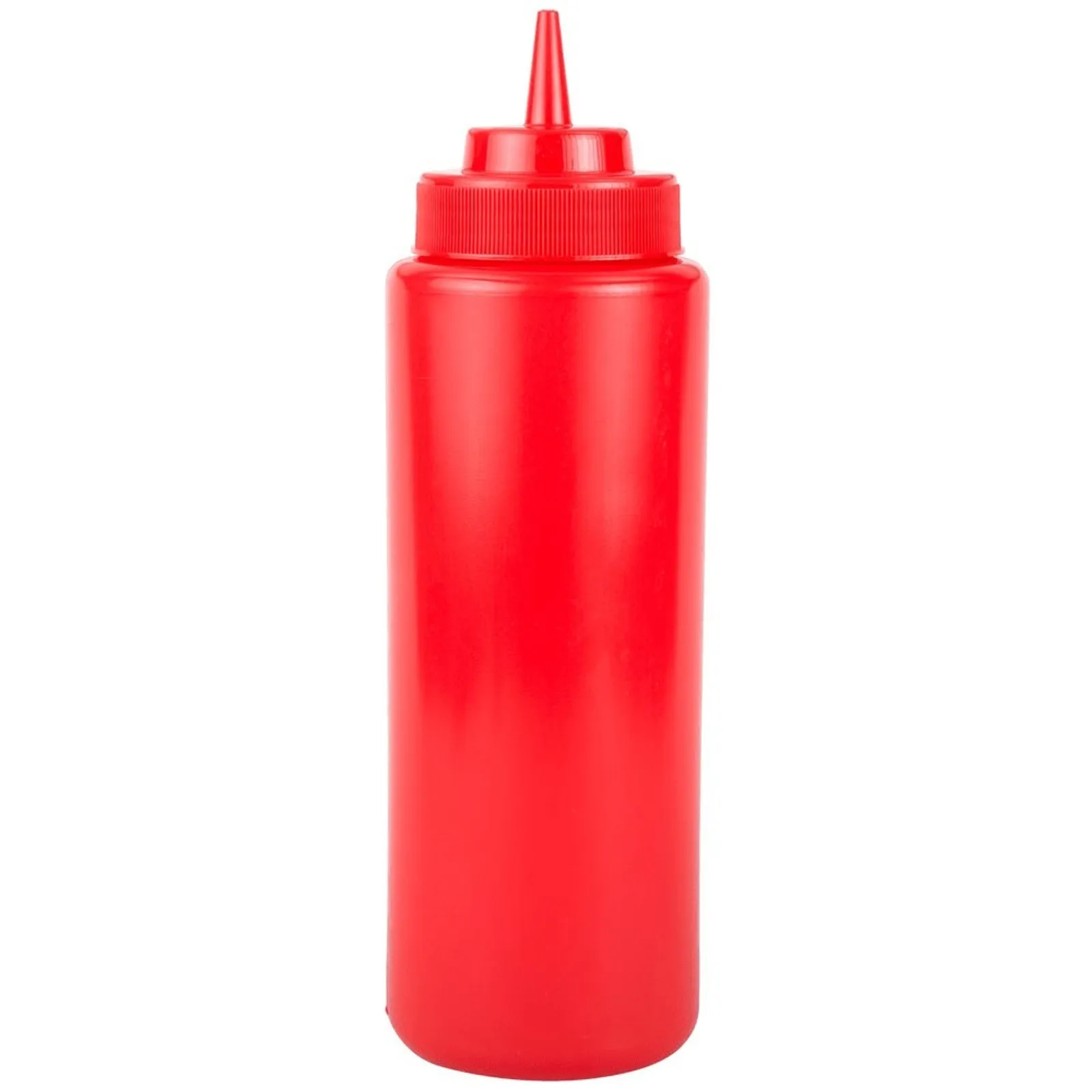 KH Classik Chef 12430 - KH Plastic Squeeze Bottle 708mL Wide Mouth Red
