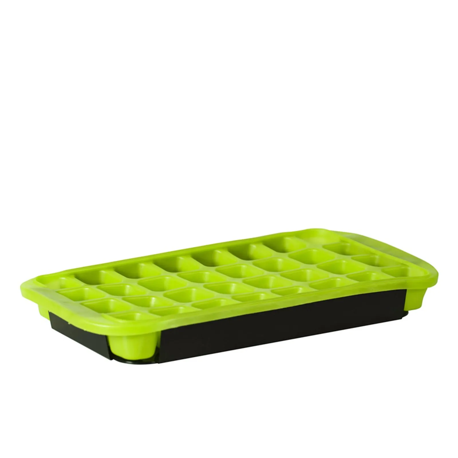 Avanti 12105 - 32 Cup Flexible Ice Cube Tray with Base Tray - Green