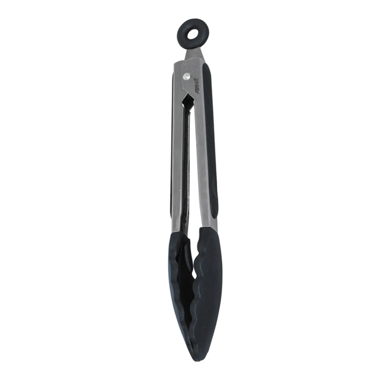 Avanti 13201 - Silicone Tongs with Stainless Steel Handle 23cm - Black