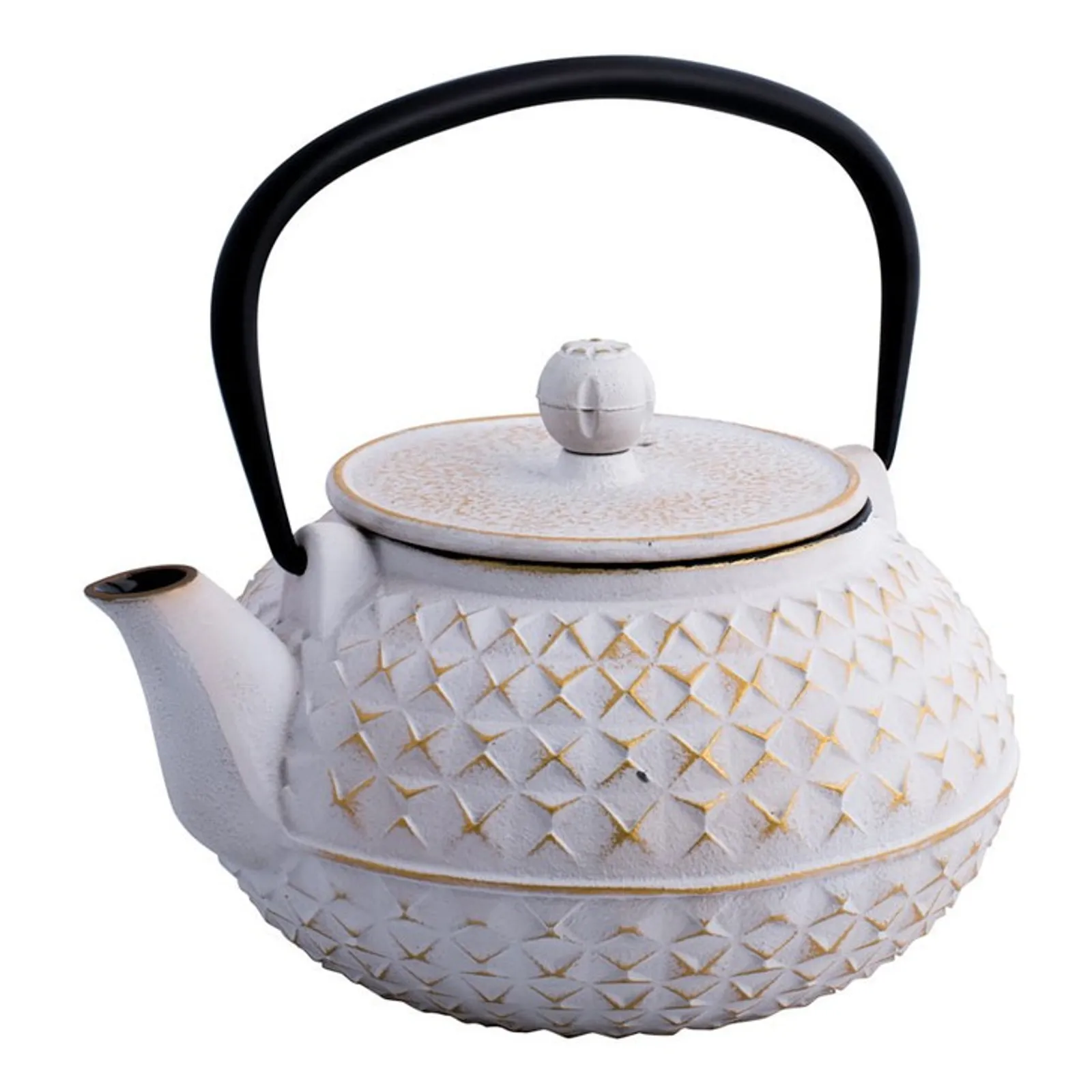 Avanti 15194 - Empress Cast Iron Teapot, 900ml - White / Gold