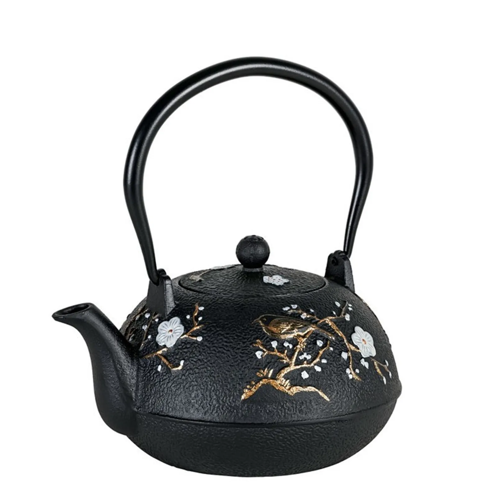 Avanti 15197 - Cherry Blossom Cast Iron Teapot, 1.1L - Black