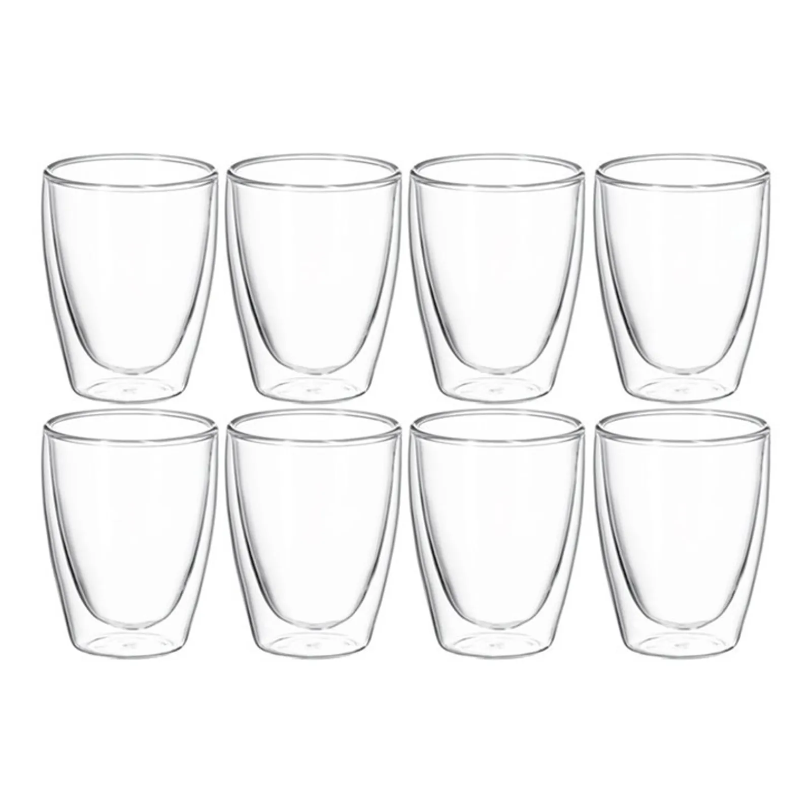 Avanti 15526- Caffe Twin Wall Glass - Set of 8 - 250ml