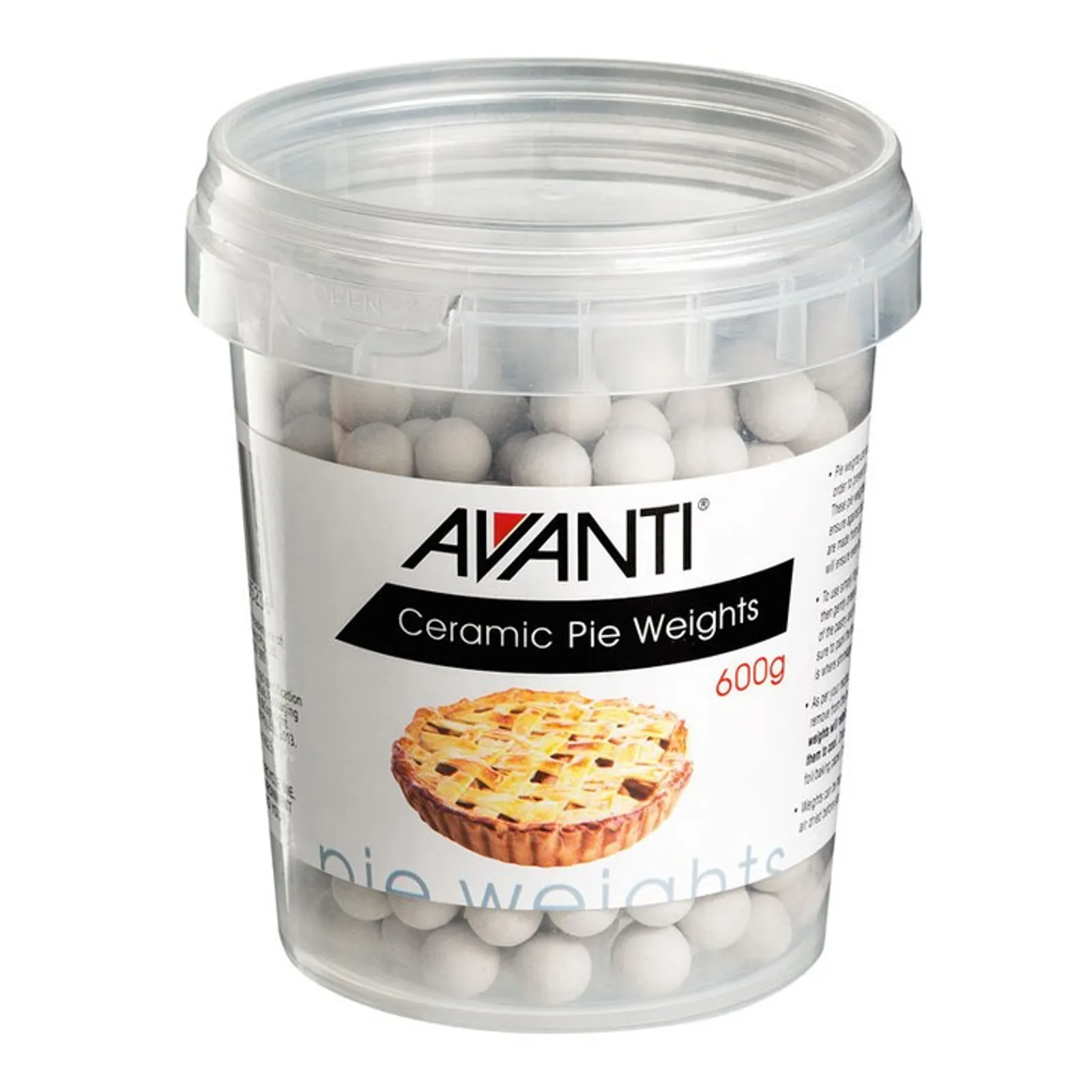 Avanti 16523 - Ceramic Pie Weights in Plastic Tub - 600g
