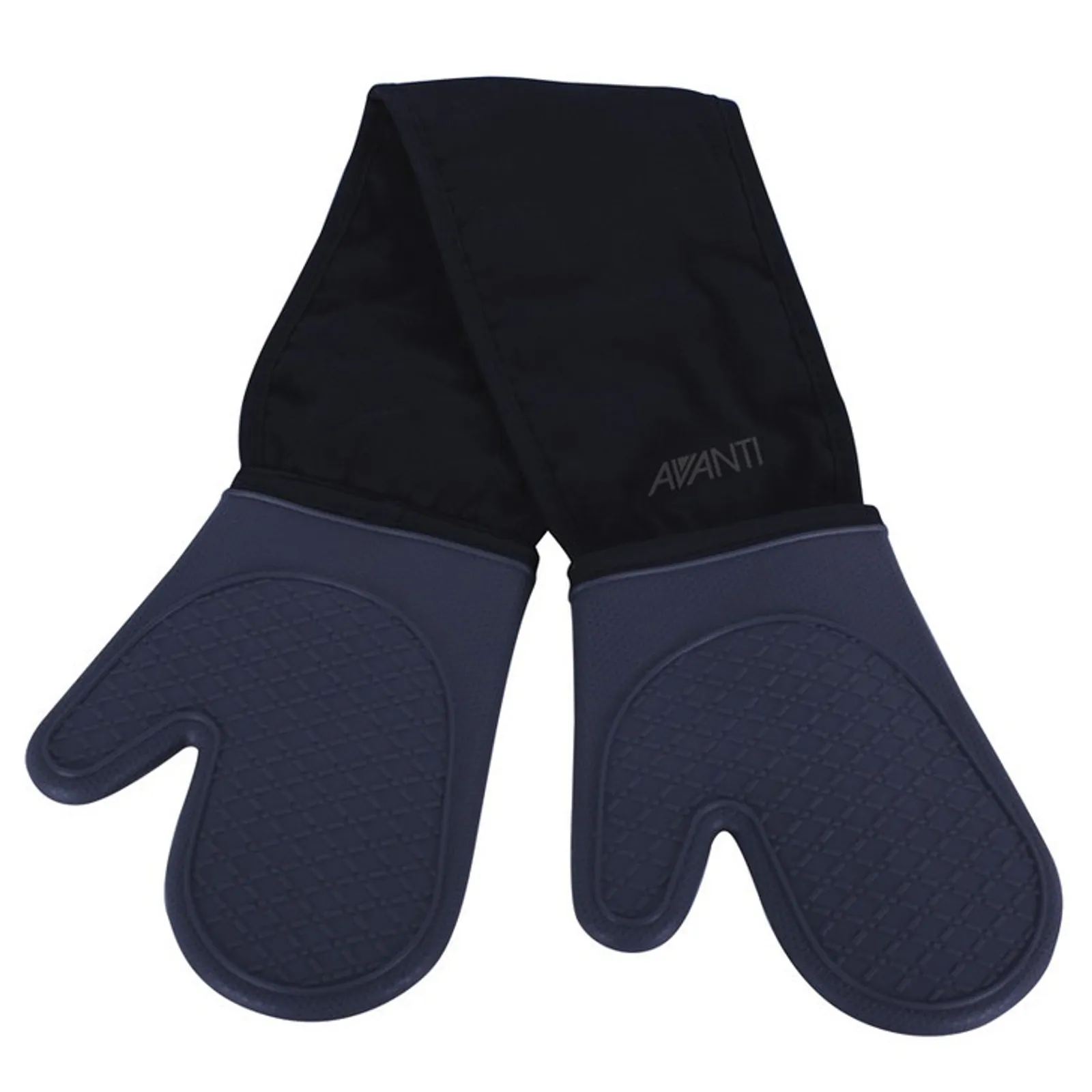 Avanti 16585 - Silicone Double Oven Mitts - Charcoal