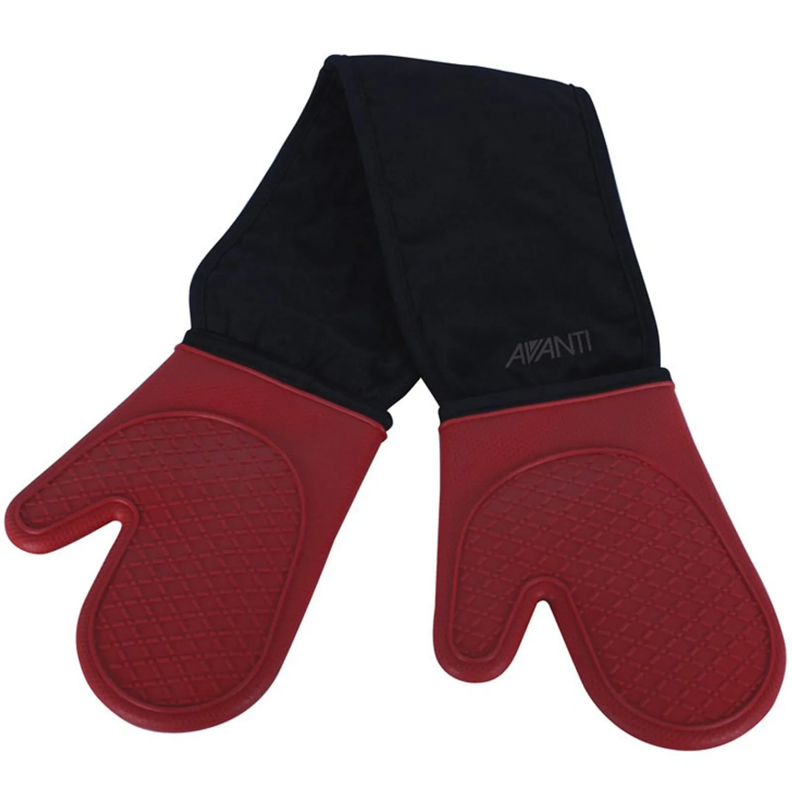 Avanti 16586 - Silicone Double Oven Mitts - Red
