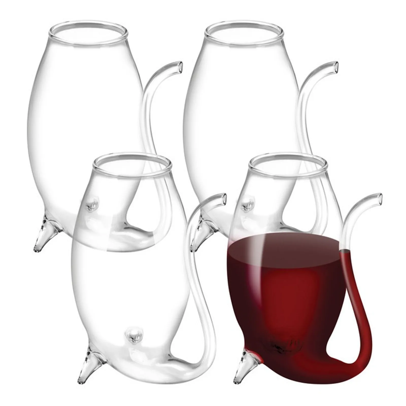 Avanti 16587 - Glass Port Sippers - Set of 4