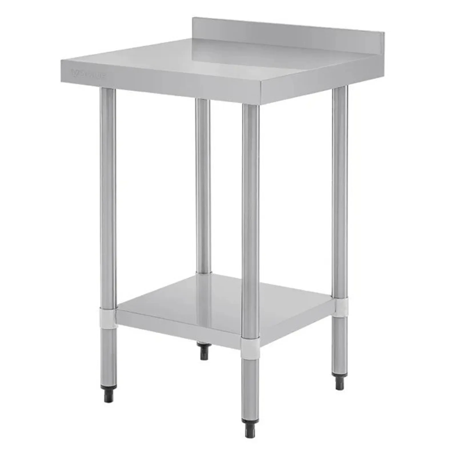 Vogue T379 - Stainless Steel Prep Table with Splashback 600mm