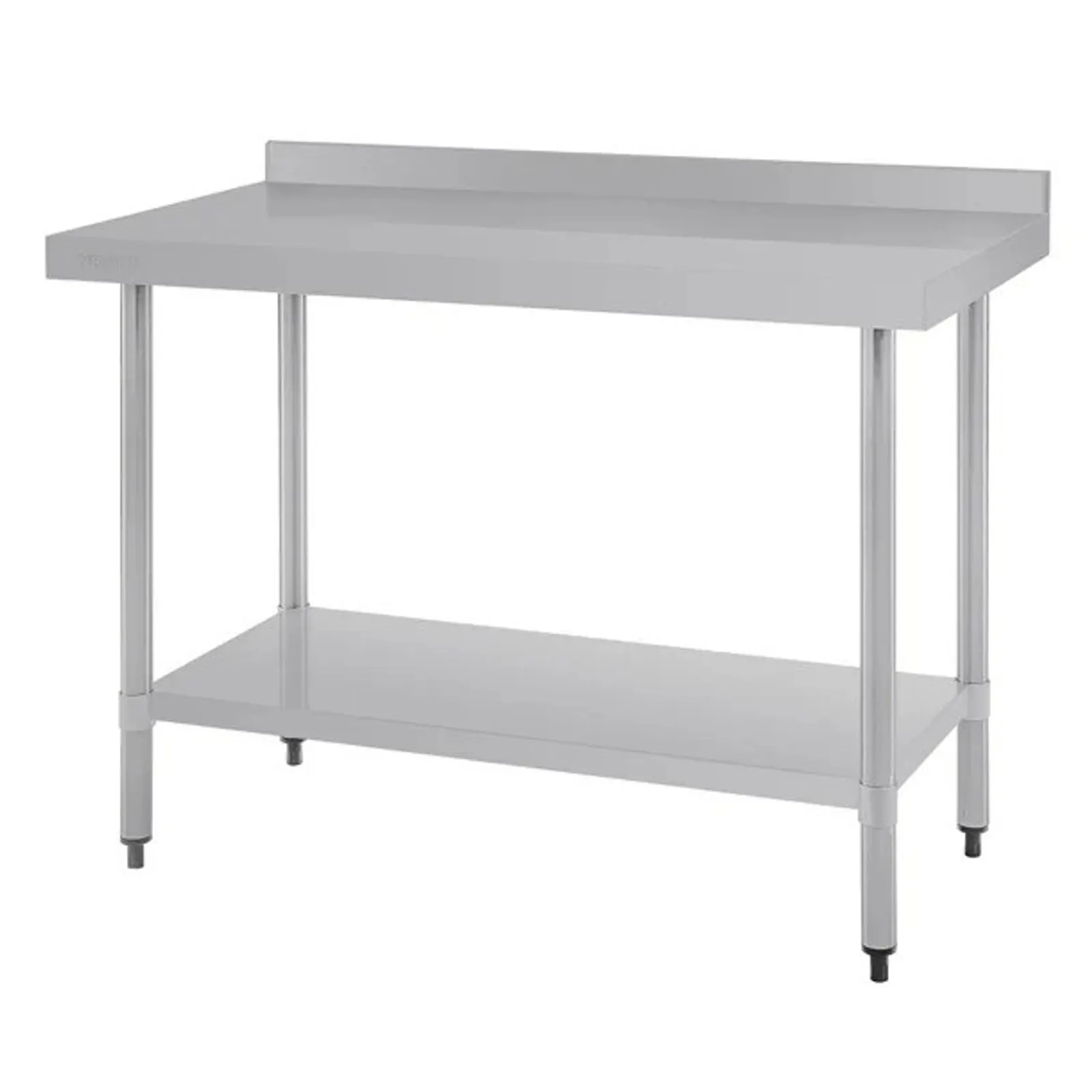 Vogue T381 - Stainless Steel Prep Table with Splashback 1200mm