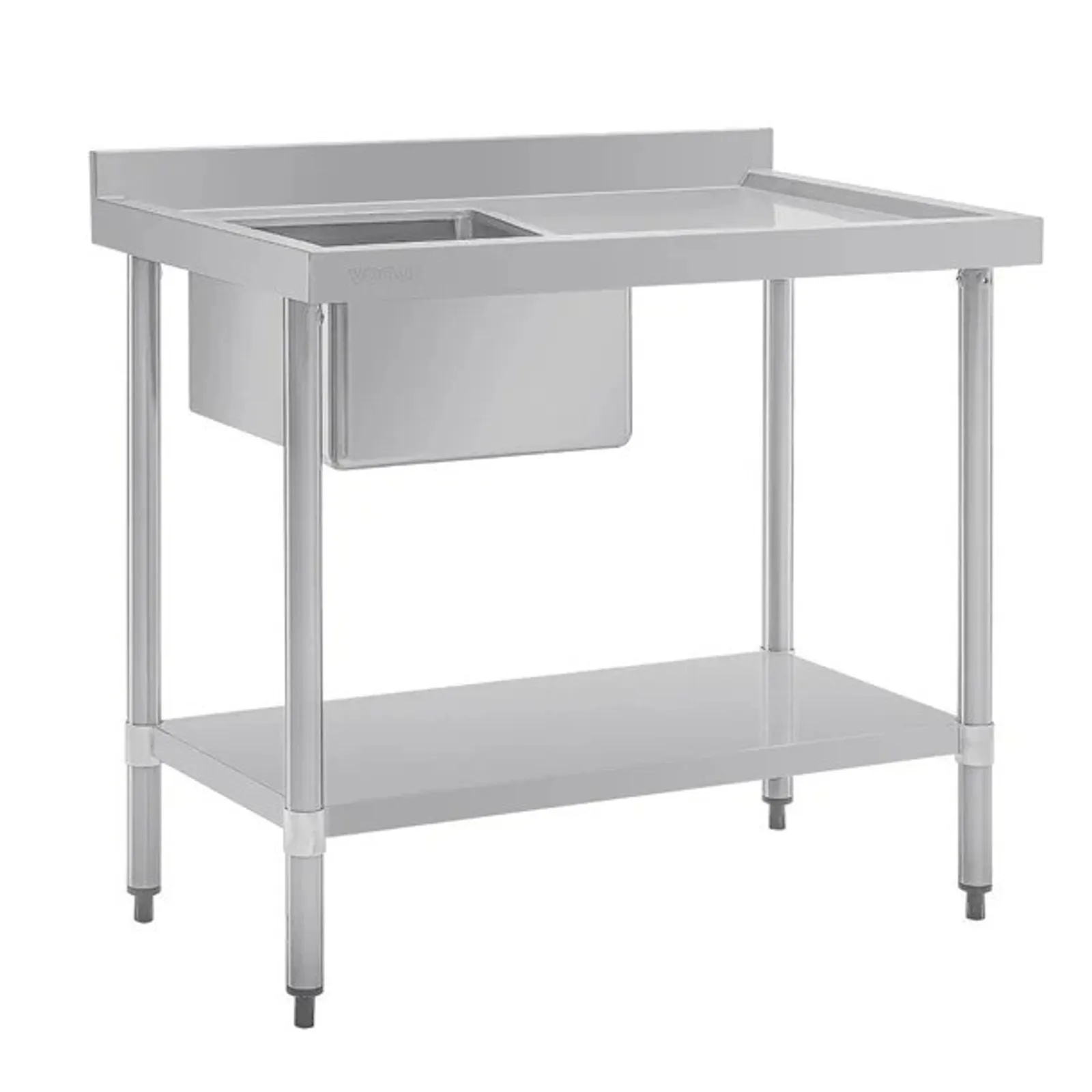 Vogue HC900 - Single Bowl Sink R/H Drainer - 1000mm 90mm Drain