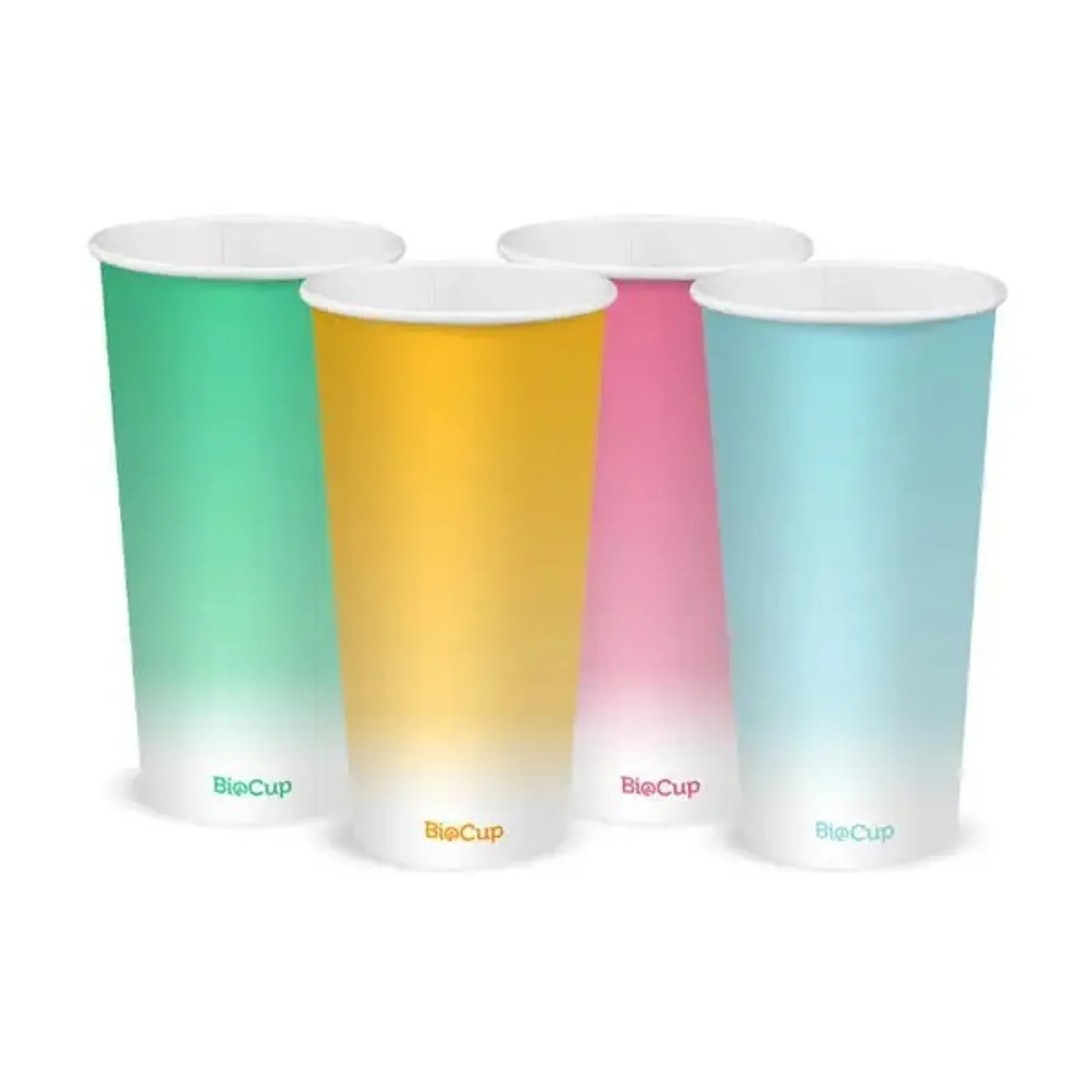 BioPak BCC-20-C - 600ml / 20oz (90mm) Coloured Cold Paper BioCup