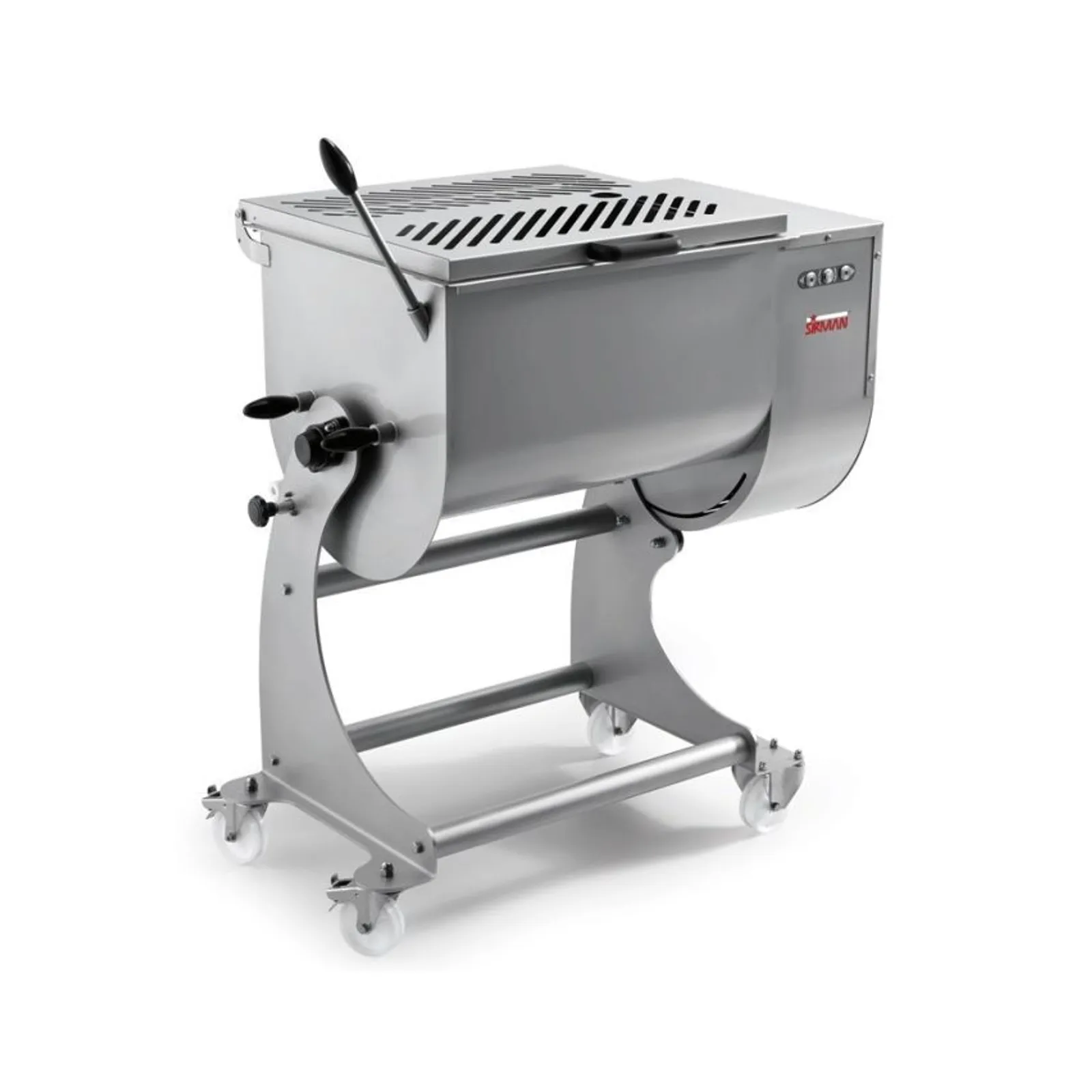 Sirman 408061B03F-1 - IP 80 XP BA Double Arm Freestanding Meat Mixer with Removable Bowl - 80kg / 110L Batch Capacity
